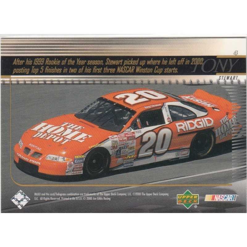 TONY STEWART 2000 UPPER DECK RACING - 4