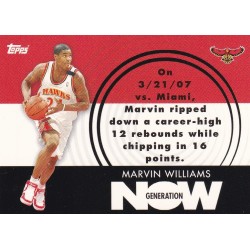 MARVIN WILLIAMS 2007-08 TOPPS GENERATION NOW