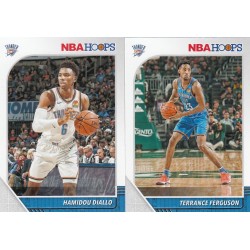 LOT DE 2 CARTES OKLAHOMA ITY THUNDER 2019-20 PANINI NBA HOOPS