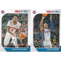 LOT DE 2 CARTES DETROIT PISTONS 2019-20 PANINI NBA HOOPS