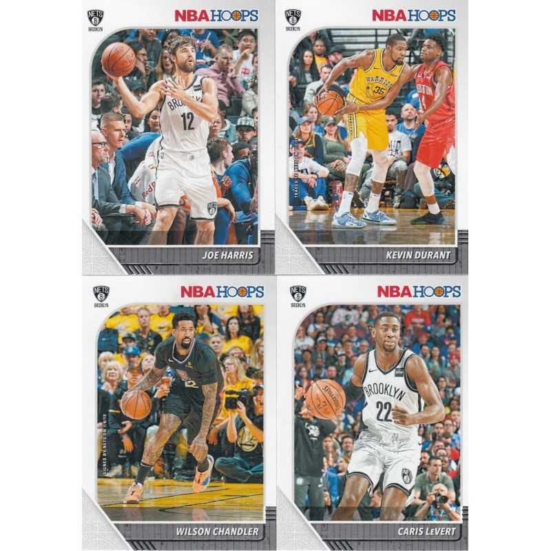LOT DE 4 CARTES BROOKLYN NETS 2019-20 PANINI NBA HOOPS