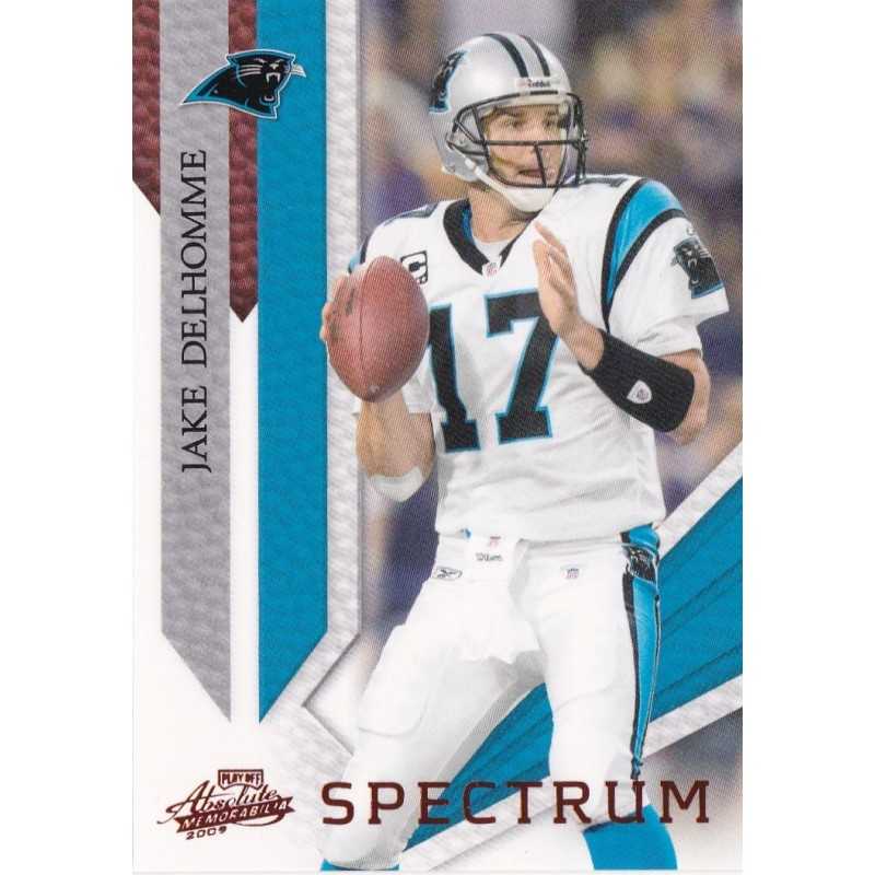 JAKE DELHOMME 2010 PANINI ABSOLUTE SPECTRUM RED