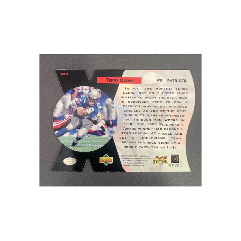 TERRY GLENN UPPER DECK SPX HOLOFAME HX11