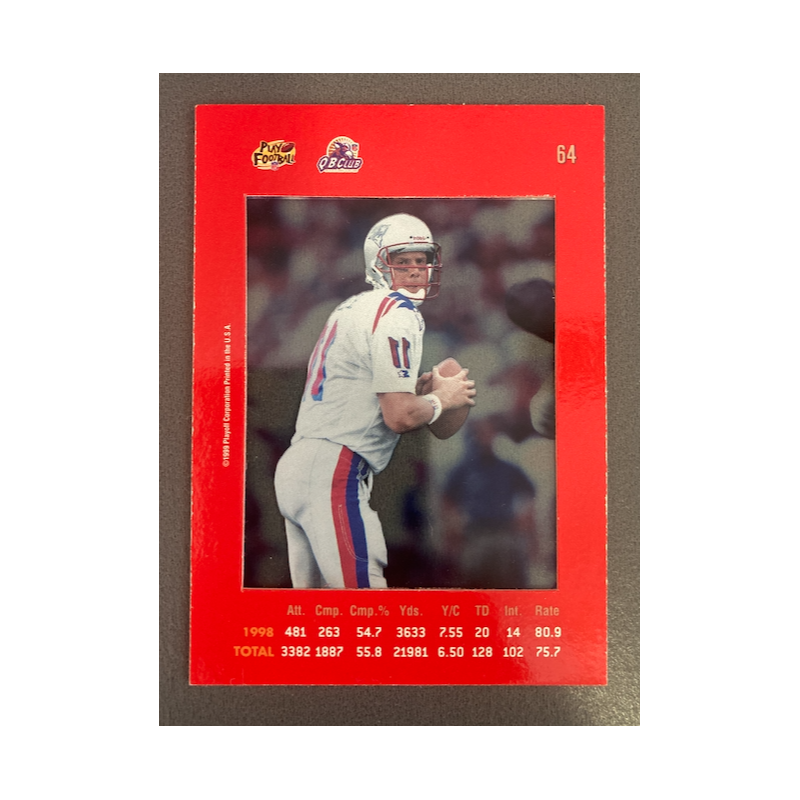 DREW BLEDSOE 1999 PLAYOFF ABSOLUTE SSD RED 64