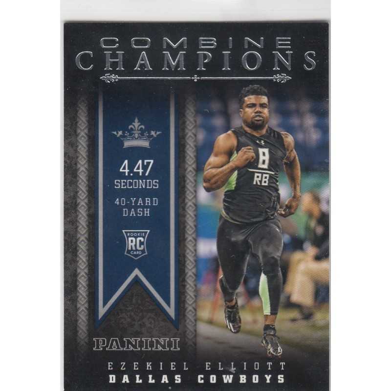 EZEKIEL ELLIOT 2016 PANINI COMBINE CHAMPIONS - 18 RC