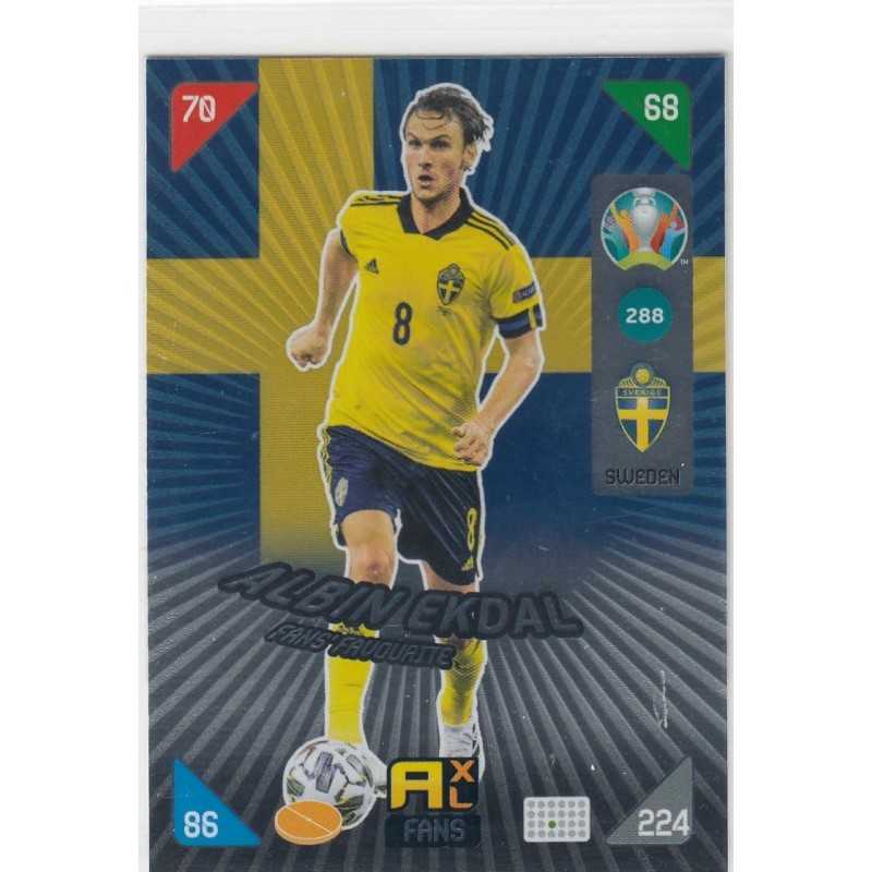 ALBIN EKDAL PANINI ADRENALYN XL UEFA EURO 2020 KICK OFF - 288 - FANS