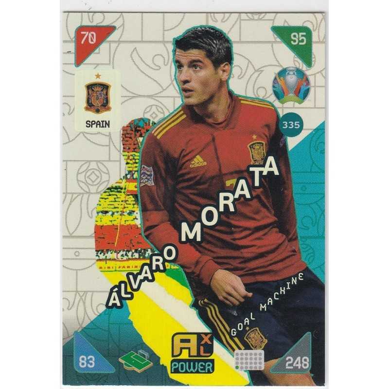 ALVARO MORATA PANINI ADRENALYN XL UEFA EURO 2020 KICK OFF - 335 - POWER