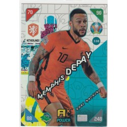 MEMPHIS DEPAY PANINI ADRENALYN XL UEFA EURO 2020 KICK OFF - 338 - POWER