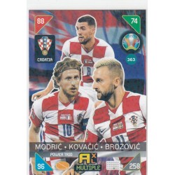 MODRIC-KOVACIC-BROZOVIC PANINI ADRENALYN XL UEFA EURO 2020 KICK OFF - 363 - MULTIPLE - MAESTROS & PRODIGIES