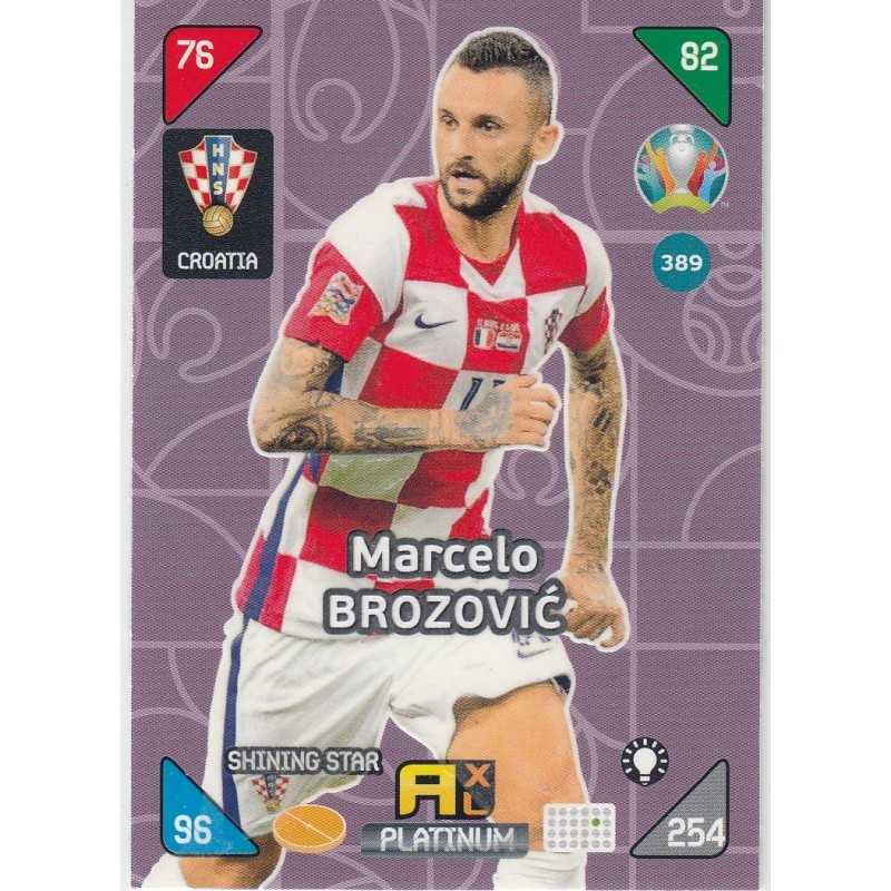 MARCELO BROZOVIC PANINI ADRENALYN XL UEFA EURO 2020 KICK OFF - 389 - PLATINUM -SHINING STAR