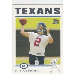 B.J. SYMONS 2004 TOPPS FOOTBALL NFL GREG JONES - 319 RC