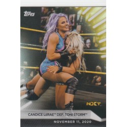 CANDICE LeRAE - TONI STORM 2021 TOPPS WWE WOMEN'S DIVISION DIVISION WRESTLING- RAINBOW FOIL - 94