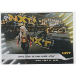 TONI STORM - EMBER MOON 2021 TOPPS WWE WOMEN'S DIVISION DIVISION WRESTLING- RAINBOW FOIL - 100