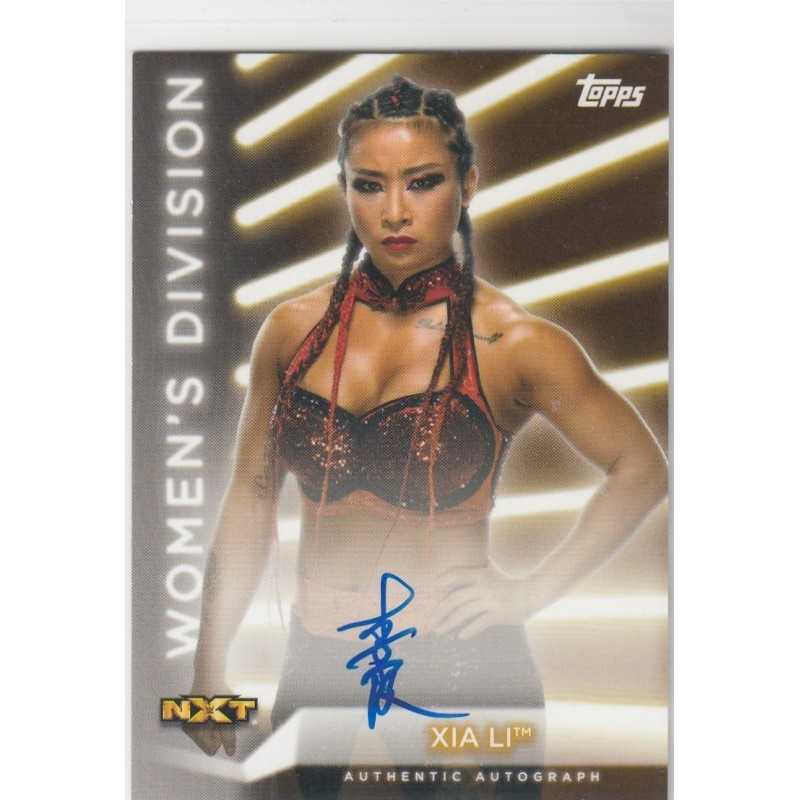 XIA LI 2021 TOPPS WWE WOMEN'S DIVISION DIVISION WRESTLING-AUTOGRAPH A-XL 109/199