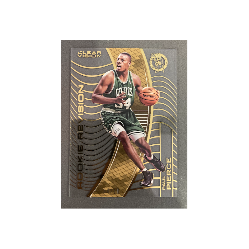 PAUL PIERCE 2015 CLEARVISION ROOKIE REVISION VARIATION GOLD 4/10