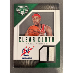 PAUL PIERCE 2014 TOTALLY CERTIFIED CLEAR CLOTH JERSEY 2/5 - EXMT CONDITION