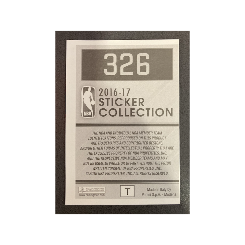 PAUL PIERCE 2016 STICKER EUROPEEN EDITION 326