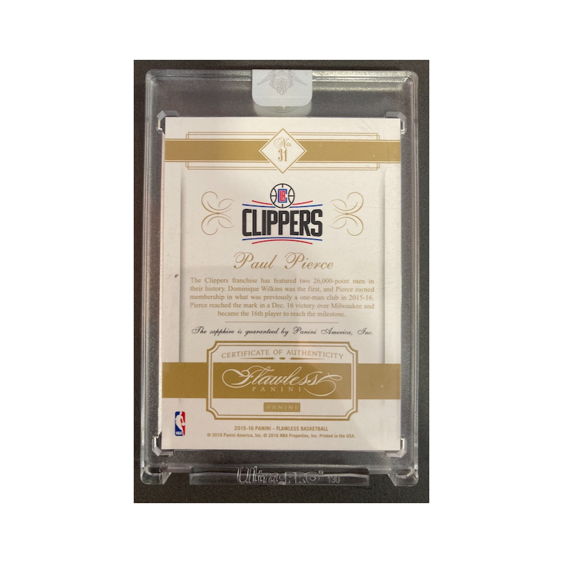 PAUL PIERCE 2015 FLAWLESS SAPHIRRE 06/10