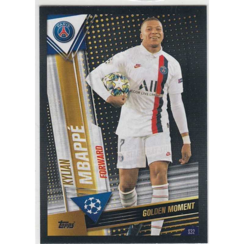 KYLIAN MBAPPE TOPPS MATCH ATTAX 101 -2019/20 - CHAMPION LEAGUE-PARIS SAINT GERMAIN - S32