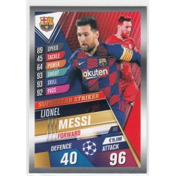 LIONEL MESSI TOPPS MATCH ATTAX 101 -2019/20 - CHAMPION LEAGUE-FC BARCELONA - SS2