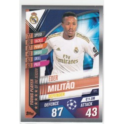 EDER MILITAO -NILES TOPPS MATCH ATTAX 101 -2019/20 - REAL MADRID C.F. - YP2