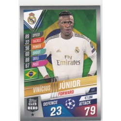 VINICIUS JUNIOR -NILES TOPPS MATCH ATTAX 101 -2019/20 - ARSENAL FC - CH7