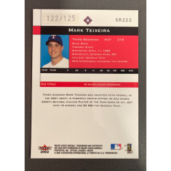 MARK TEIXEIRA 2002 FLEER PREMIUM RUBY 122/125