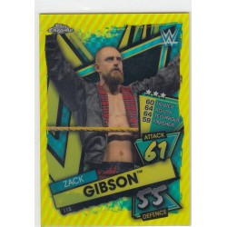 ZACK GIBSON   -2021 TOPPS CHROME SLAM ATTAX WWE - YELLOW  - 115 -39/99