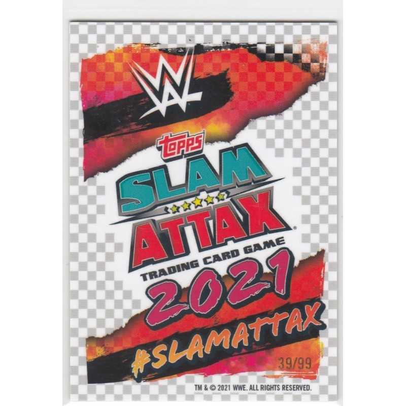 ZACK GIBSON -2021 TOPPS CHROME SLAM ATTAX WWE - YELLOW - 115 -39/99
