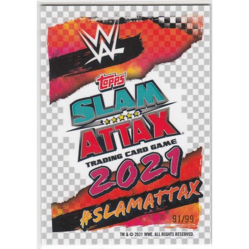 BIANCA BELAIR -2021 TOPPS CHROME SLAM ATTAX WWE - YELLOW - 172 -91/99