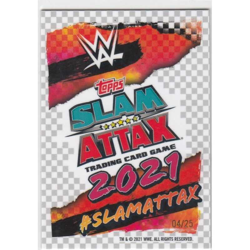 XAVIER WOODS -2021 TOPPS CHROME SLAM ATTAX WWE - ORANGE - 114 -04/25