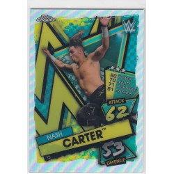 NASH CARTER -2021 TOPPS CHROME SLAM ATTAX WWE - REFRACTOR - 73