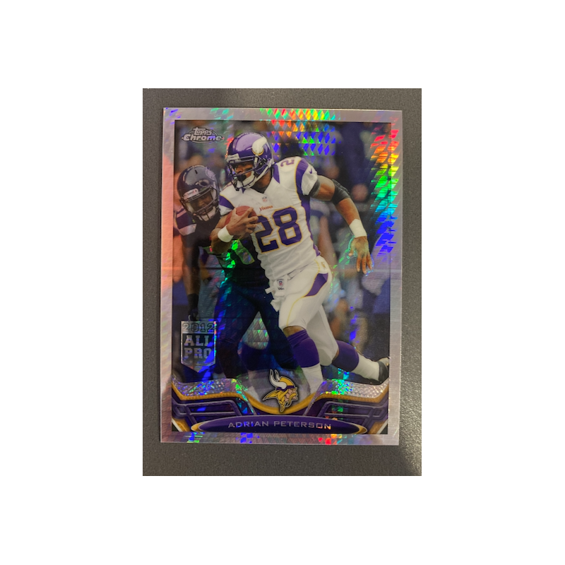 ADRIAN PETERSON 2013 TOPPS CHROME 2012 ALL PRO PRISM REFRACTOR /260