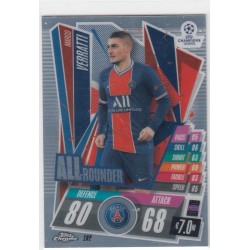 MARCO VERRATTI - 2020-21 TOPPS CHROME MATCH ATTAX LEAGUE CHAMPIONS - PARIS SAINT GERMAIN - 102