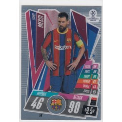 LIONEL MESSI - 2020-21 TOPPS CHROME MATCH ATTAX LEAGUE CHAMPIONS - FC BARCELONA - 56