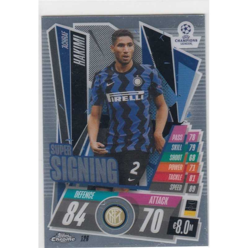 ACHRAF HAKIMI - 2020-21 TOPPS CHROME MATCH ATTAX LEAGUE CHAMPIONS - FC INTERNAZIONALE MILANO -126