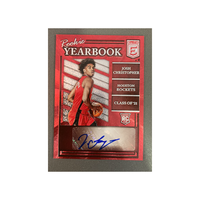 JOSH CHRISTOPHER 2021-22 PANINI ELITE ROOKIE YEARBOOK AUTO