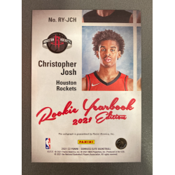 JOSH CHRISTOPHER 2021-22 PANINI ELITE ROOKIE YEARBOOK AUTO