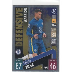 THIAGO SILVA - 2021-22 TOPPS MATCH ATTAX - DEFENSIVE - 70 - CHELSEA FC