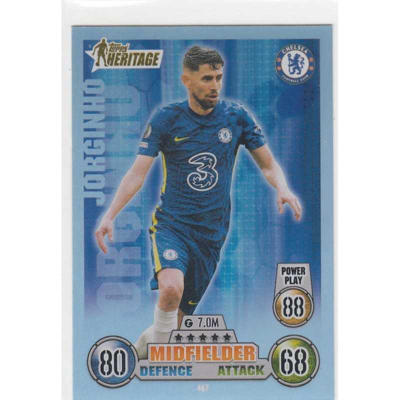 JORGINHO - 2021-22 TOPPS MATCH ATTAX - HERITAGE - 467 - CHELSEA FC
