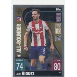 SAUL NIGUEZ - 2021-22 TOPPS MATCH ATTAX - ALL-ROUNDER - 201 - ATLETICO DE MADRID