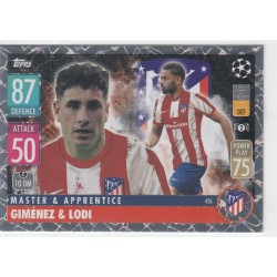 GIMENEZ LODI - 2021-22 TOPPS MATCH ATTAX - MASTER APPRENTICE - 426 - ATLETICO DE MADRID