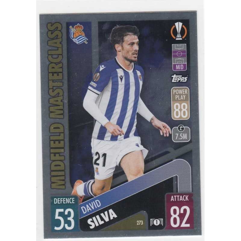 DAVID SILVA - 2021-22 TOPPS MATCH ATTAX -MIDFIELD MASTERCLASS -273 - REAL SOCIEDAD DE FUTBOL