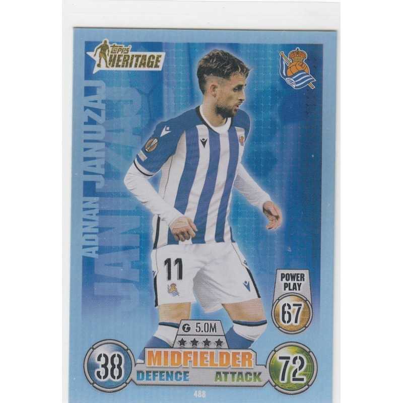 ADNAN JANUZAJ - 2021-22 TOPPS MATCH ATTAX -HERITAGE -488 - REAL SOCIEDAD DE FUTBOL