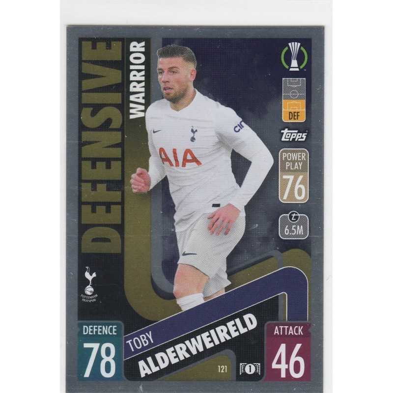 TOBY ALDERWEIRELD - 2021-22 TOPPS MATCH ATTAX -DEFENSIVE -121 - TOTTENHAM HOTSPUR