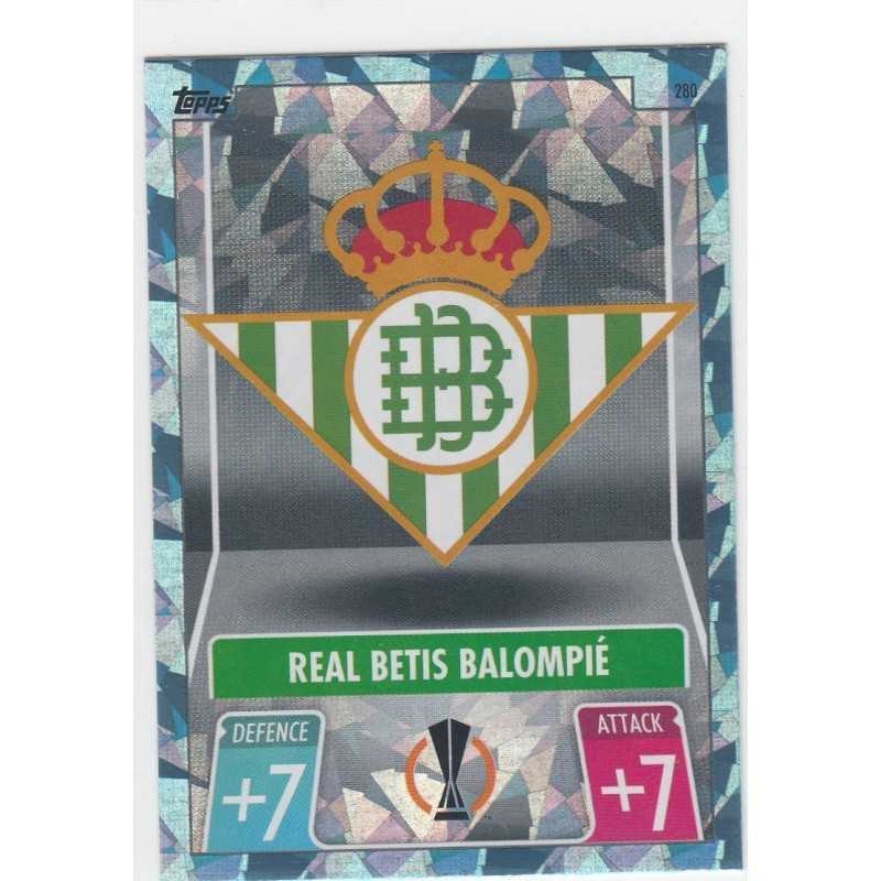 REAL BETIS BALOMPIE - 2021-22 TOPPS MATCH ATTAX -TEAM BADGE -280 - REAL BETIS BALOMPIE