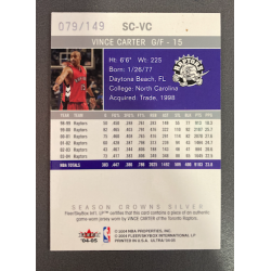 VINCE CARTER 2004 FLEER ULTRA SEASON CROWNS JERSEY SILVER 79/149