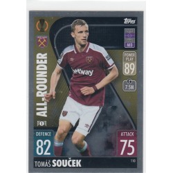 TOMAS SOUCEK - 2021-22 TOPPS MATCH ATTAX -ALL ROUNDER -110 - WEST HAM UNITED FC