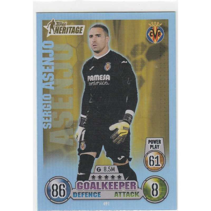 SERGIO ASENJO - 2021-22 TOPPS MATCH ATTAX -HERITAGE -491 - VILLARREAL CF