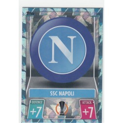 TEAM BADGE - 2021-22 TOPPS MATCH ATTAX - CRYSTAL -370 - SSC NAPOLI